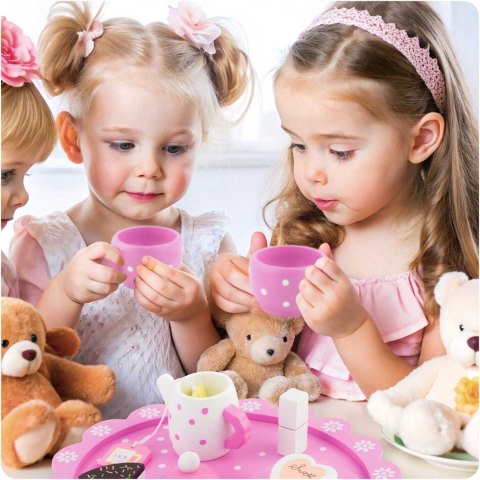 DREWNIANA ZABAWKA ZESTAW DO HERBATY RK-869 RICOKIDS