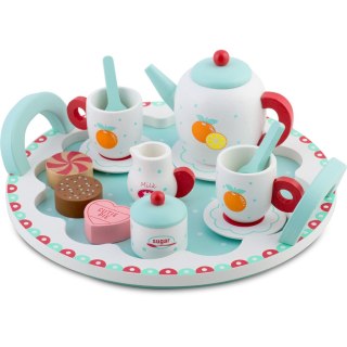 DREWNIANA ZABAWKA ZESTAW DO HERBATY RK-869 RICOKIDS