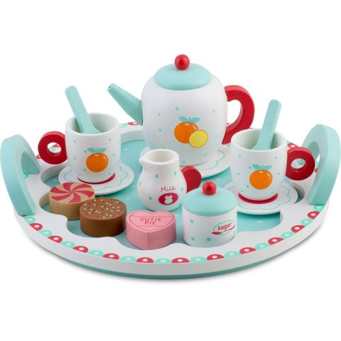DREWNIANA ZABAWKA ZESTAW DO HERBATY RK-869 RICOKIDS