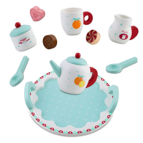 DREWNIANA ZABAWKA ZESTAW DO HERBATY RK-869 RICOKIDS