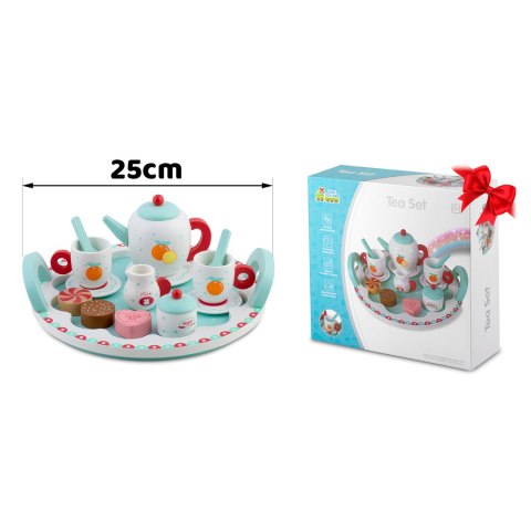 DREWNIANA ZABAWKA ZESTAW DO HERBATY RK-869 RICOKIDS