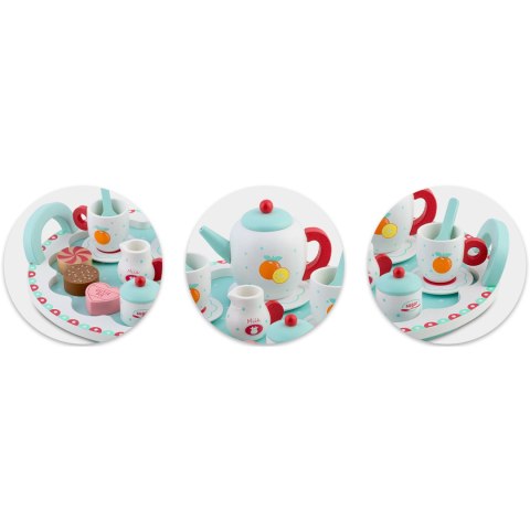 DREWNIANA ZABAWKA ZESTAW DO HERBATY RK-869 RICOKIDS