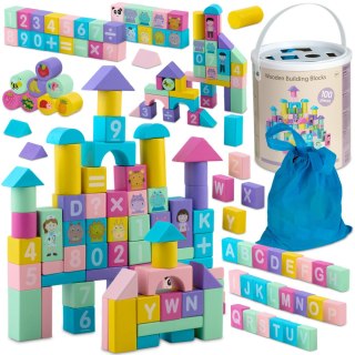 DREWNIANE KLOCKI EDUKACYJNE RK-871 RICOKIDS