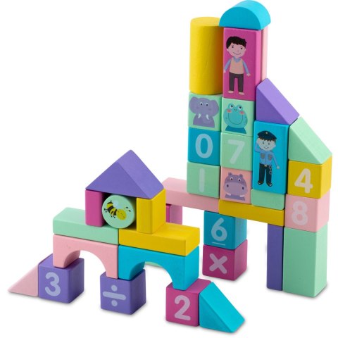 DREWNIANE KLOCKI EDUKACYJNE RK-871 RICOKIDS