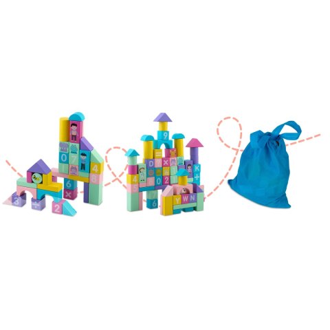 DREWNIANE KLOCKI EDUKACYJNE RK-871 RICOKIDS
