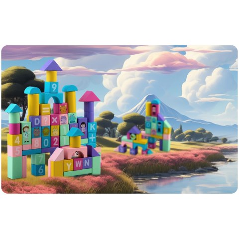 DREWNIANE KLOCKI EDUKACYJNE RK-871 RICOKIDS
