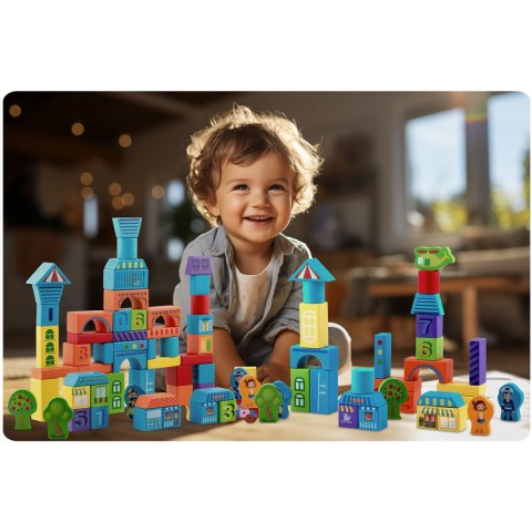 DREWNIANE KLOCKI EDUKACYJNE RK-871 RICOKIDS