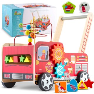 DREWNIANY CHODZIK PCHACZ STRAŻ POŻARNA RK-873 RICOKIDS