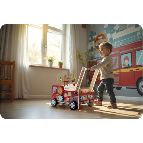 DREWNIANY CHODZIK PCHACZ STRAŻ POŻARNA RK-873 RICOKIDS
