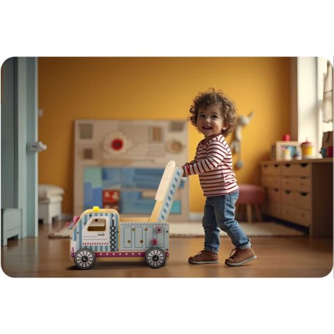 DREWNIANY CHODZIK PCHACZ Z NARZĘDZIAMI RK-874 RICOKIDS