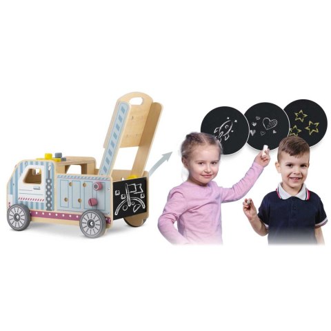 DREWNIANY CHODZIK PCHACZ Z NARZĘDZIAMI RK-874 RICOKIDS