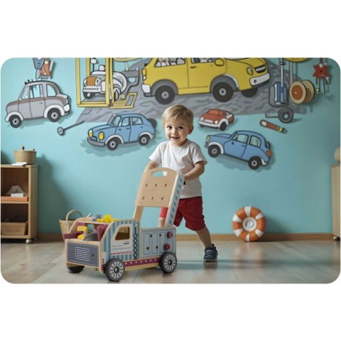 DREWNIANY CHODZIK PCHACZ Z NARZĘDZIAMI RK-874 RICOKIDS