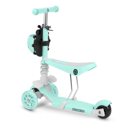 HULAJNOGA TRÓJKOŁOWA RICOKIDS BUGGY - MIĘTOWA