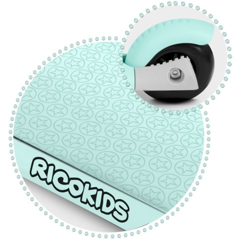 HULAJNOGA TRÓJKOŁOWA RICOKIDS BUGGY - MIĘTOWA