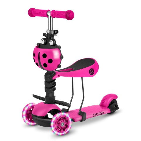 HULAJNOGA TRÓJKOŁOWA RICOKIDS BUGGY - RÓŻOWA