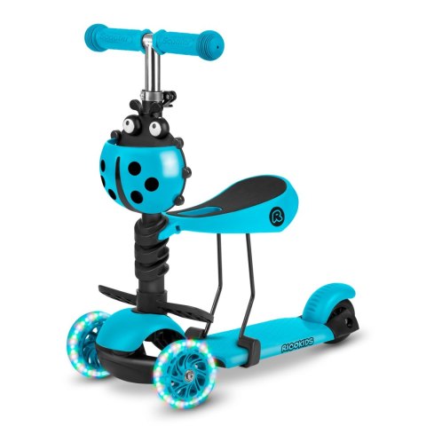 HULAJNOGA TRÓJKOŁOWA RICOKIDS BUGGY - TURKUSOWA