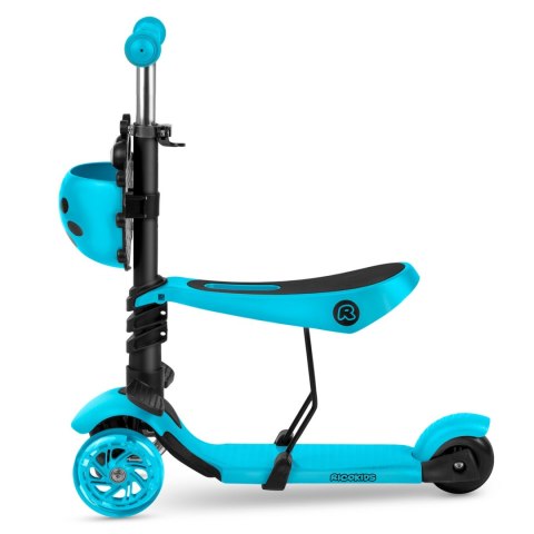 HULAJNOGA TRÓJKOŁOWA RICOKIDS BUGGY - TURKUSOWA