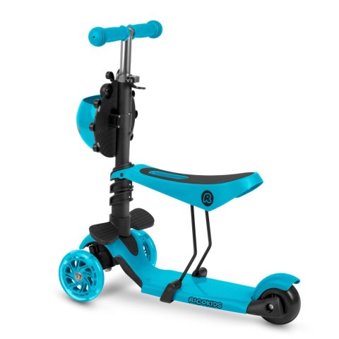HULAJNOGA TRÓJKOŁOWA RICOKIDS BUGGY - TURKUSOWA