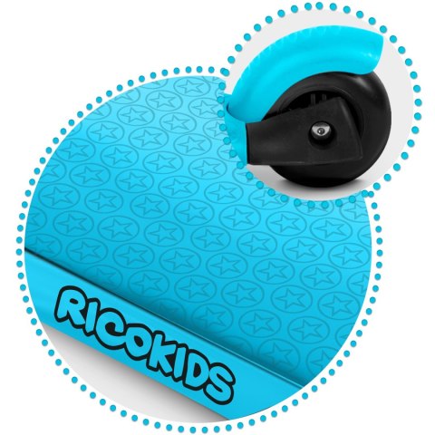 HULAJNOGA TRÓJKOŁOWA RICOKIDS BUGGY - TURKUSOWA