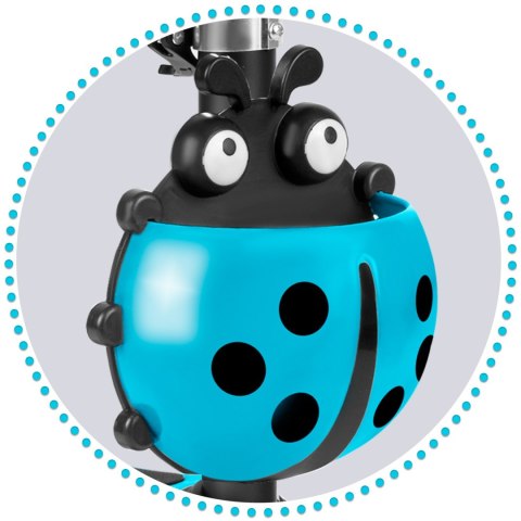 HULAJNOGA TRÓJKOŁOWA RICOKIDS BUGGY - TURKUSOWA