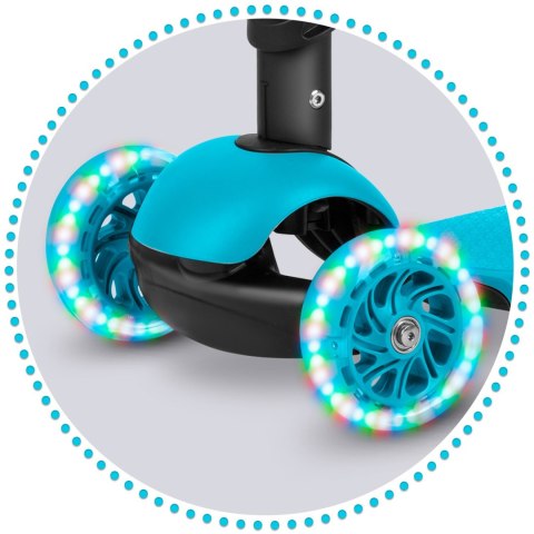 HULAJNOGA TRÓJKOŁOWA RICOKIDS BUGGY - TURKUSOWA