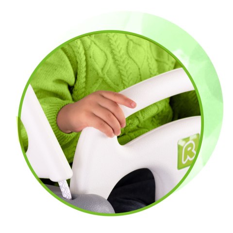 HUŚTAWKA KUBEŁKOWA SŁONIK 3W1 RICOKIDS SZARO ZIELONA