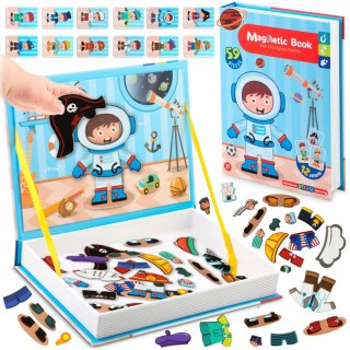 KSIĄŻKA MAGNETYCZNA PUZZLE PRZEBIERANKI RK-770