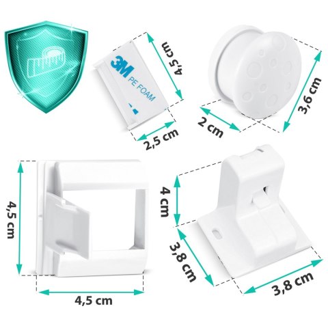 MAGNETYCZNE ZABEZPIECZENIE SZAFEK RICOKIDS 798000 4 SZT