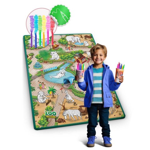 MATA PIANKOWA DO KOLOROWANIA ZWIJANA 120 X 90 X 0,3 CM RICOKIDS RK-344