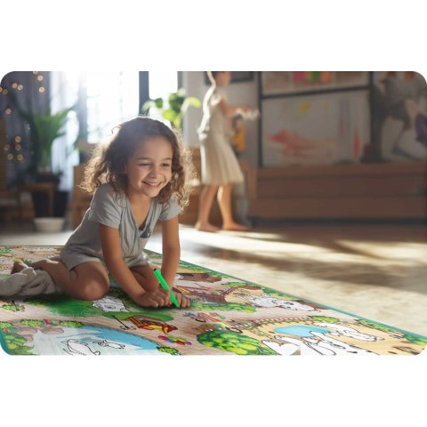 MATA PIANKOWA DO KOLOROWANIA ZWIJANA 120 X 90 X 0,3 CM RICOKIDS RK-344