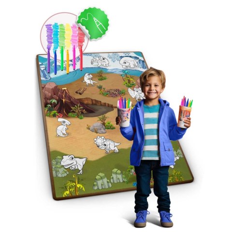MATA PIANKOWA DO KOLOROWANIA ZWIJANA 120 X 90 X 0,3 CM RICOKIDS RK-344