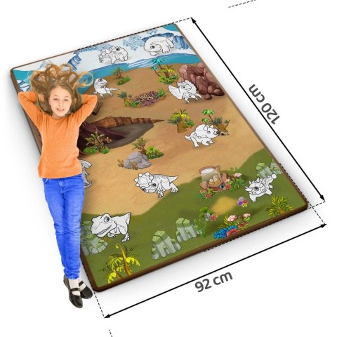 MATA PIANKOWA DO KOLOROWANIA ZWIJANA 120 X 90 X 0,3 CM RICOKIDS RK-344