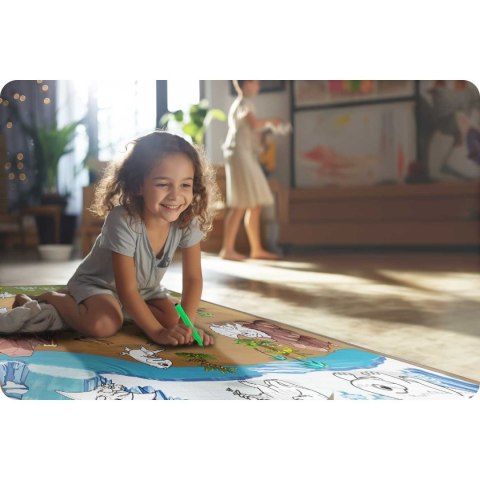MATA PIANKOWA DO KOLOROWANIA ZWIJANA 120 X 90 X 0,3 CM RICOKIDS RK-344