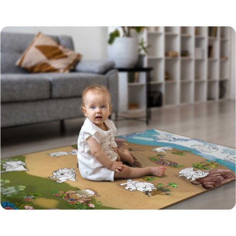 MATA PIANKOWA DO KOLOROWANIA ZWIJANA 120 X 90 X 0,3 CM RICOKIDS RK-344