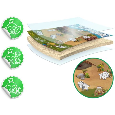 MATA PIANKOWA DO KOLOROWANIA ZWIJANA 120 X 90 X 0,3 CM RICOKIDS RK-344