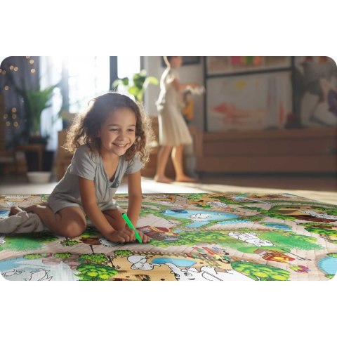 MATA PIANKOWA DO KOLOROWANIA ZWIJANA 200 X 120 X 0,3 CM RICOKIDS RK-343