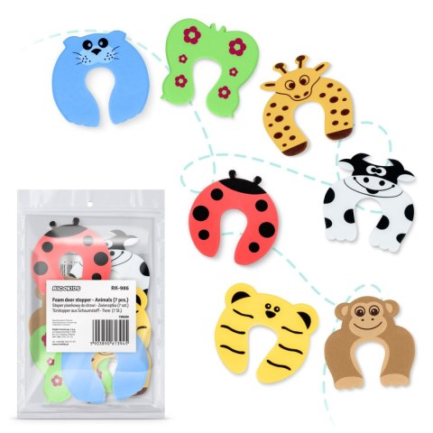STOPER DO DRZWI RICOKIDS 798600 7 SZT ZWIERZAKI