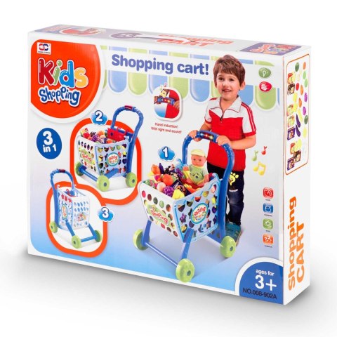 WÓZEK NA ZAKUPY RICOKIDS 773400 NIEBIESKI