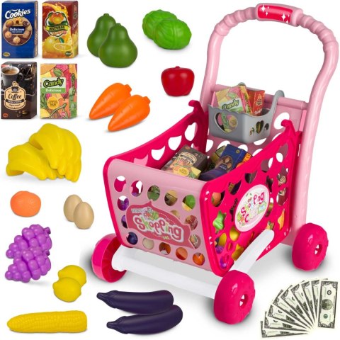 WÓZEK NA ZAKUPY RICOKIDS 773401 RÓŻOWY