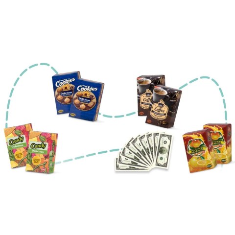 WÓZEK NA ZAKUPY RICOKIDS 773401 RÓŻOWY