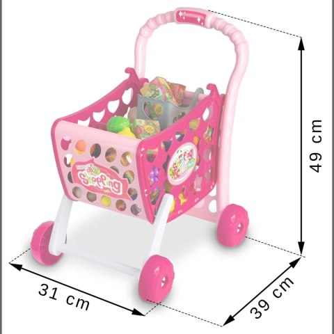 WÓZEK NA ZAKUPY RICOKIDS 773401 RÓŻOWY