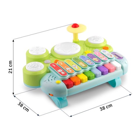 ZABAWKA EDUKACYJNA CYMBAŁKI, KSYLOFON I PERKUSJA RK-751 RICOKIDS