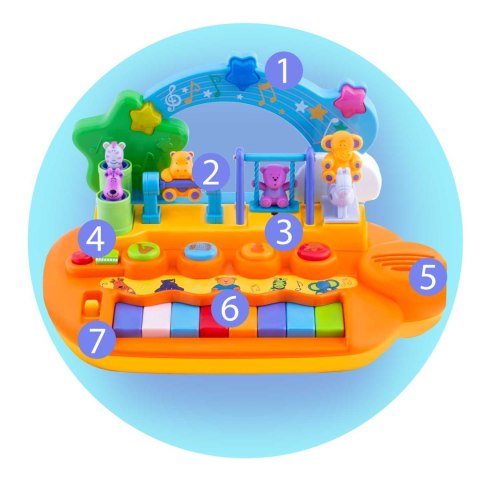 ZABAWKA EDUKACYJNA PIANINKO RK-749 RICOKIDS