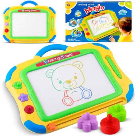 ZNIKOPIS TABLICA DO RYSOWANIA RICOKIDS - ŻÓŁTY