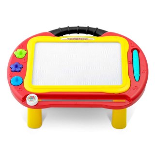 ZNIKOPIS TABLICA + STOLIK DO RYSOWANIA RICOKIDS - CZERWONY