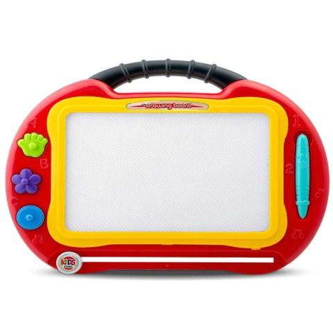 ZNIKOPIS TABLICA + STOLIK DO RYSOWANIA RICOKIDS - CZERWONY