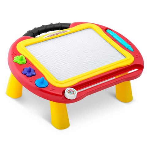 ZNIKOPIS TABLICA + STOLIK DO RYSOWANIA RICOKIDS - CZERWONY