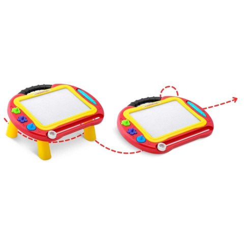 ZNIKOPIS TABLICA + STOLIK DO RYSOWANIA RICOKIDS - CZERWONY