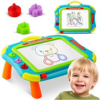 ZNIKOPIS TABLICA + STOLIK DO RYSOWANIA RICOKIDS - NIEBIESKI