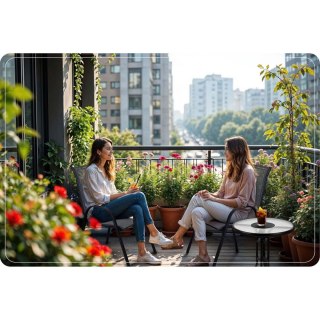 KRZESŁA OGRODOWE TEKSTYLNE SOFOTEL SO-980 ZESTAW 2 SZT